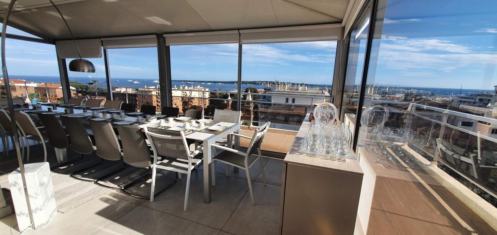 Villa Sur Le Toit - Vue Mer Exceptionnelle Cannes Buitenkant foto