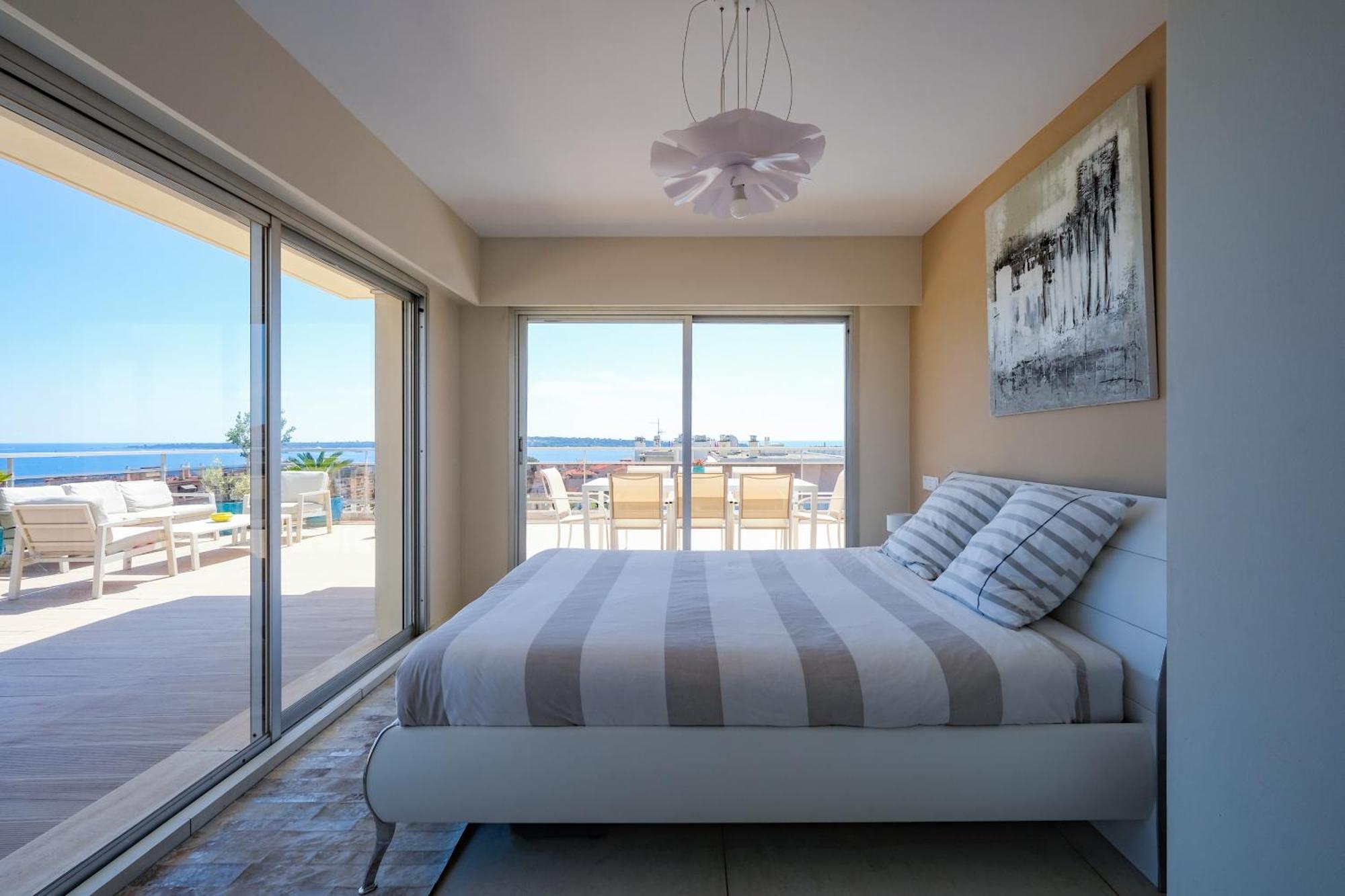 Villa Sur Le Toit - Vue Mer Exceptionnelle Cannes Buitenkant foto