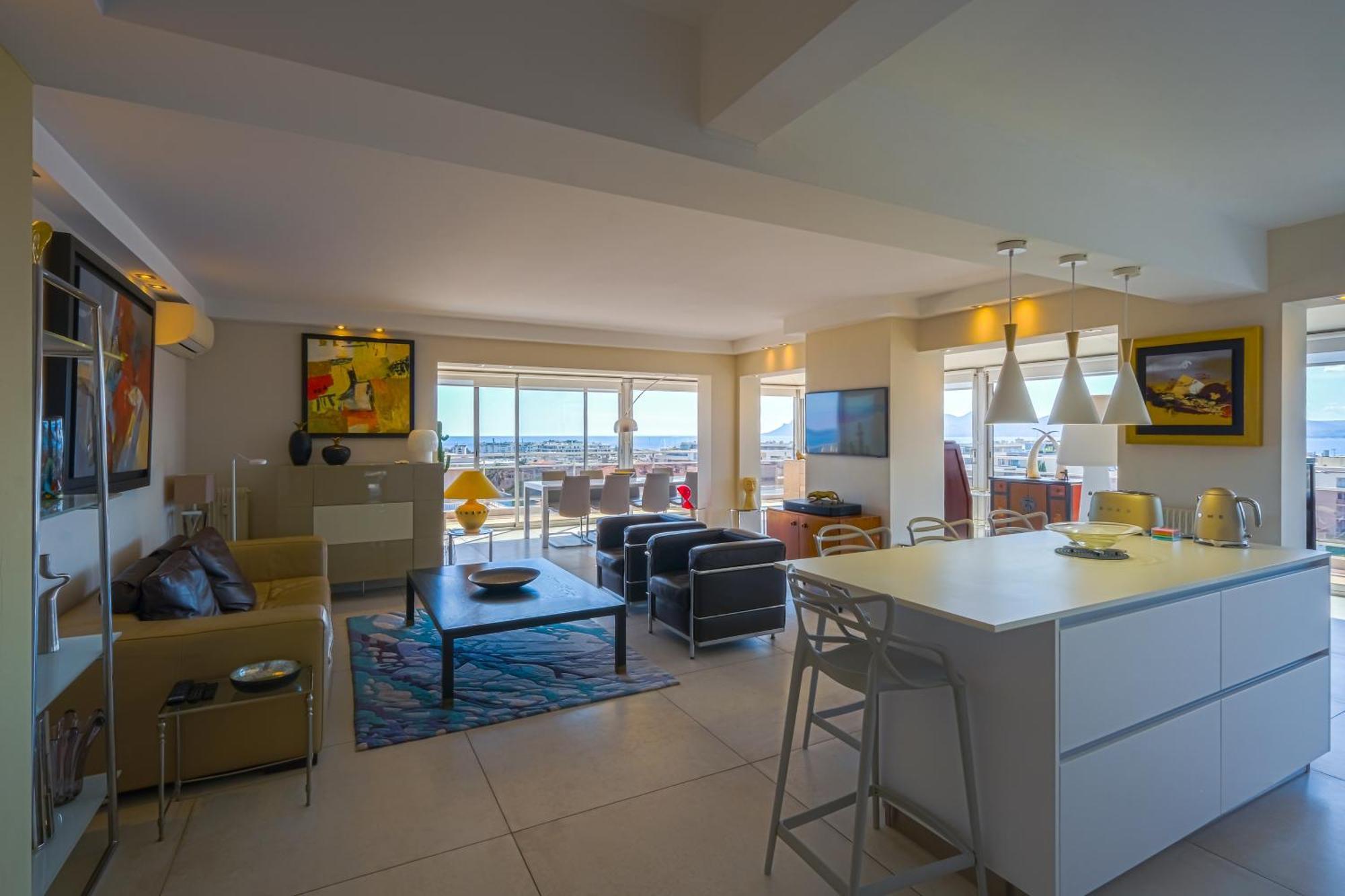 Villa Sur Le Toit - Vue Mer Exceptionnelle Cannes Buitenkant foto